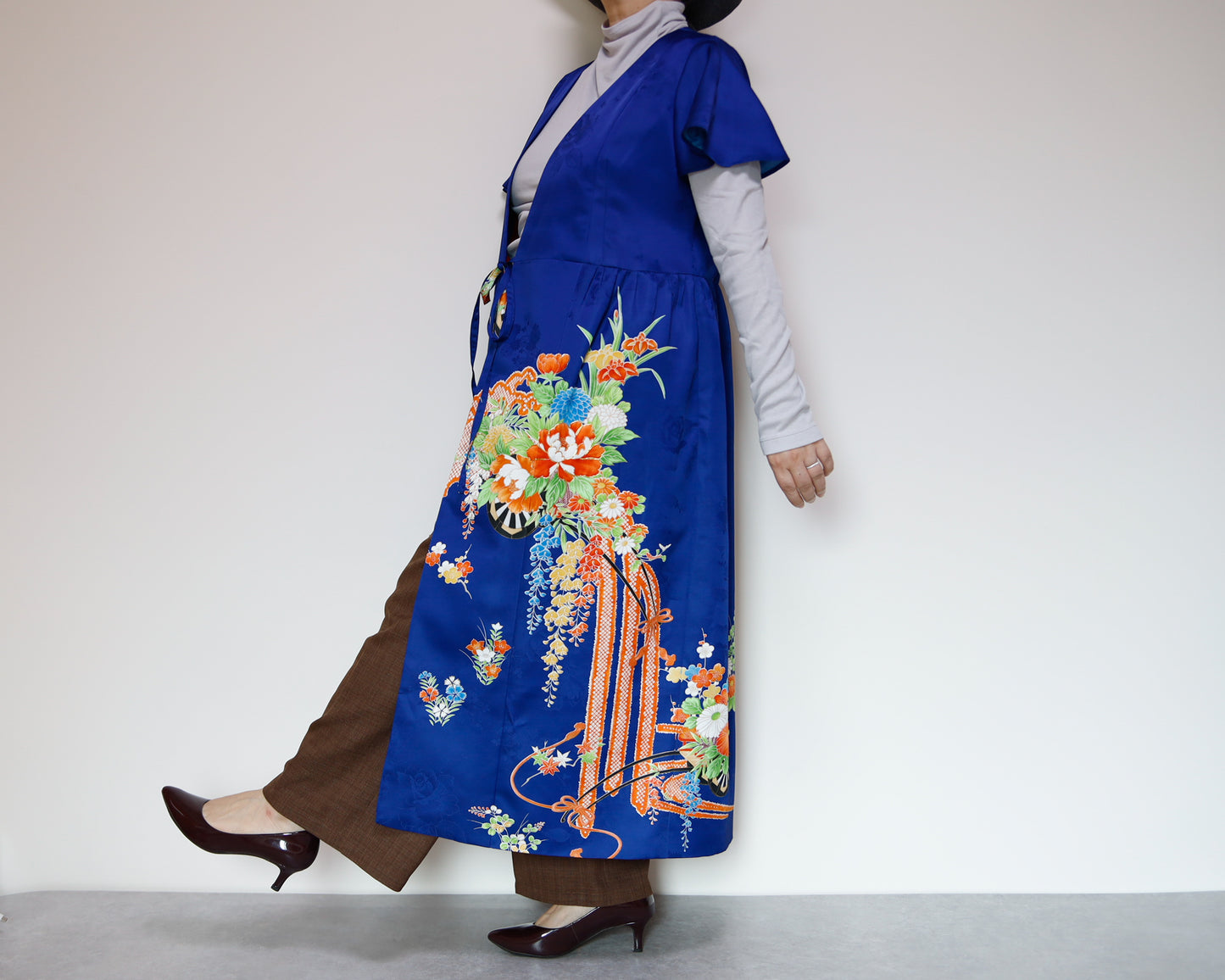<D28K-004> KIMONO WRAPED Dress'n Coat