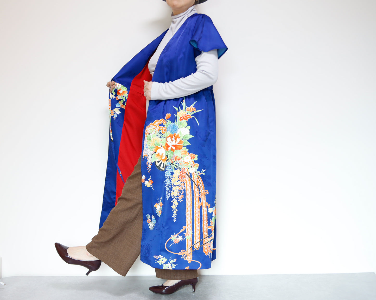 <D28K-004> KIMONO WRAPED Dress'n Coat