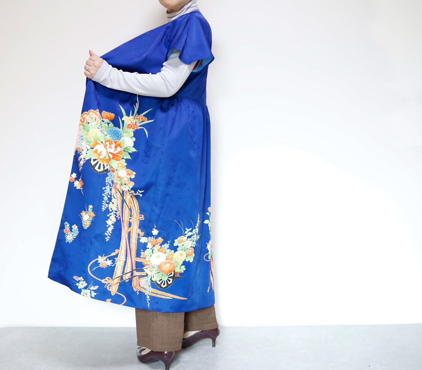 <D28K-004> KIMONO WRAPED Dress'n Coat