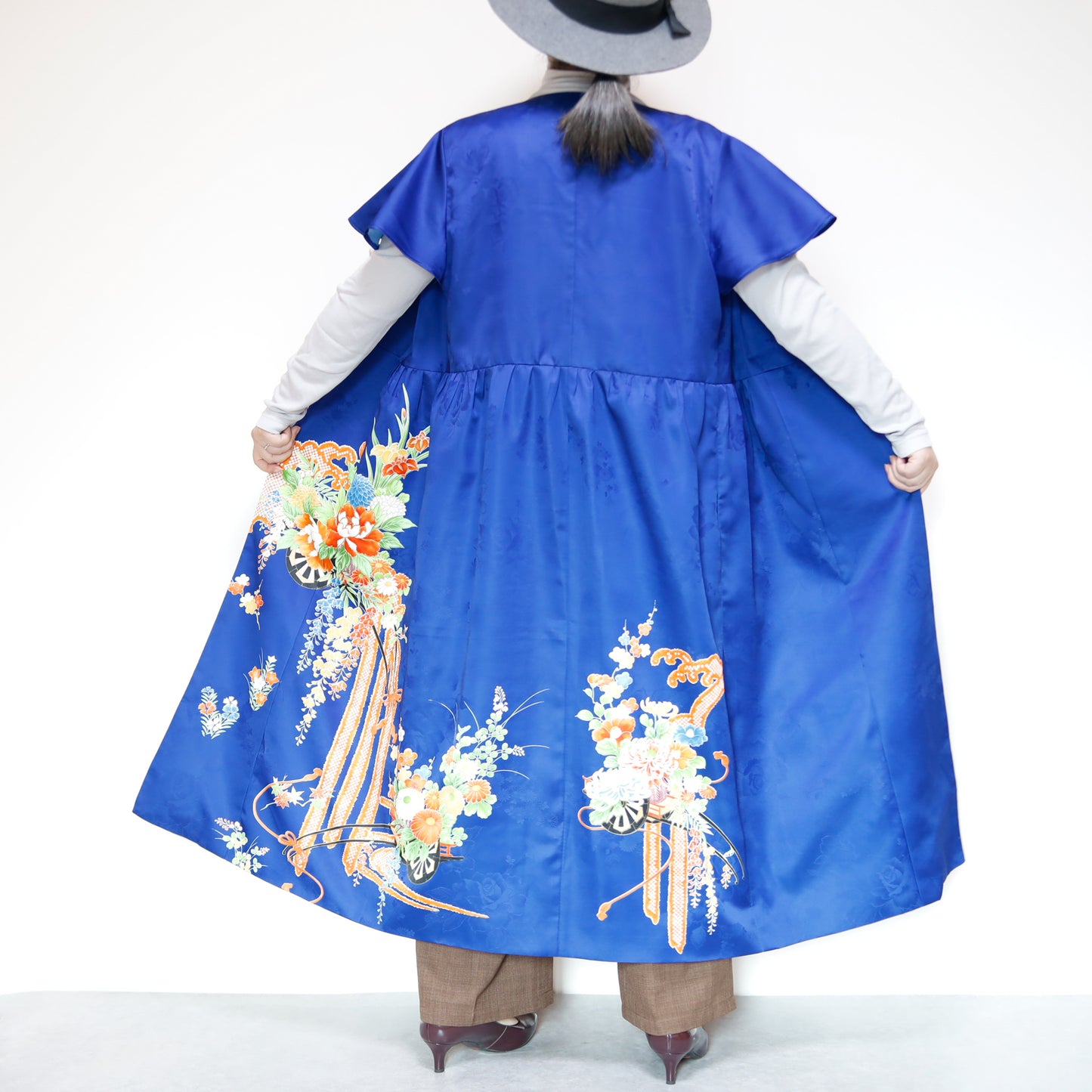 <D28K-004> KIMONO WRAPED Dress'n Coat