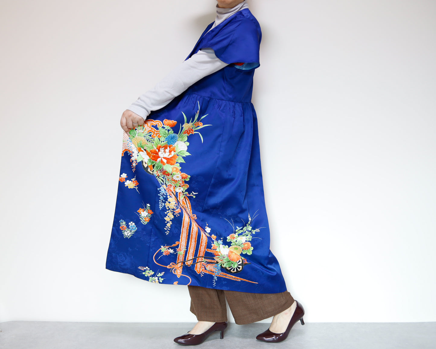 <D28K-004> KIMONO WRAPED Dress'n Coat