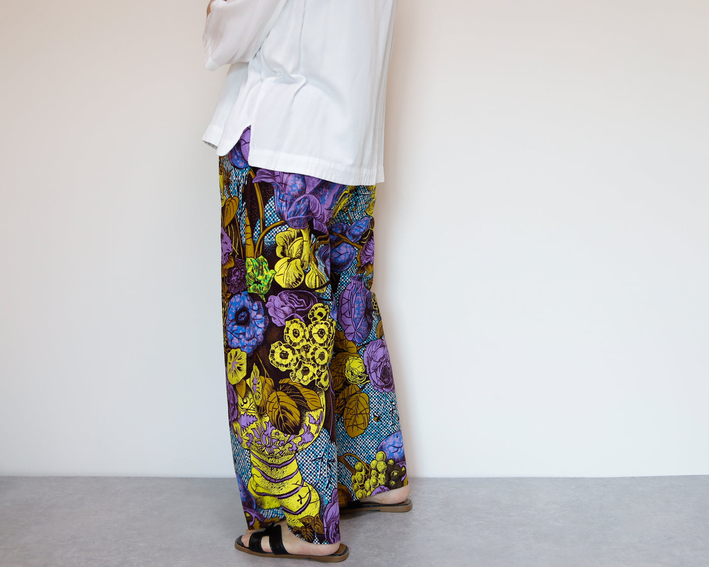 <P22-001>  AFRICAN PRINT WIDE PANTS