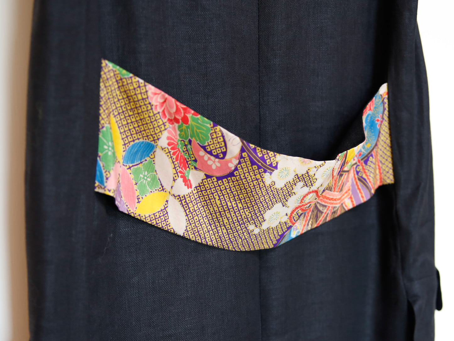 <V01-026> KIMONO Gilet Black