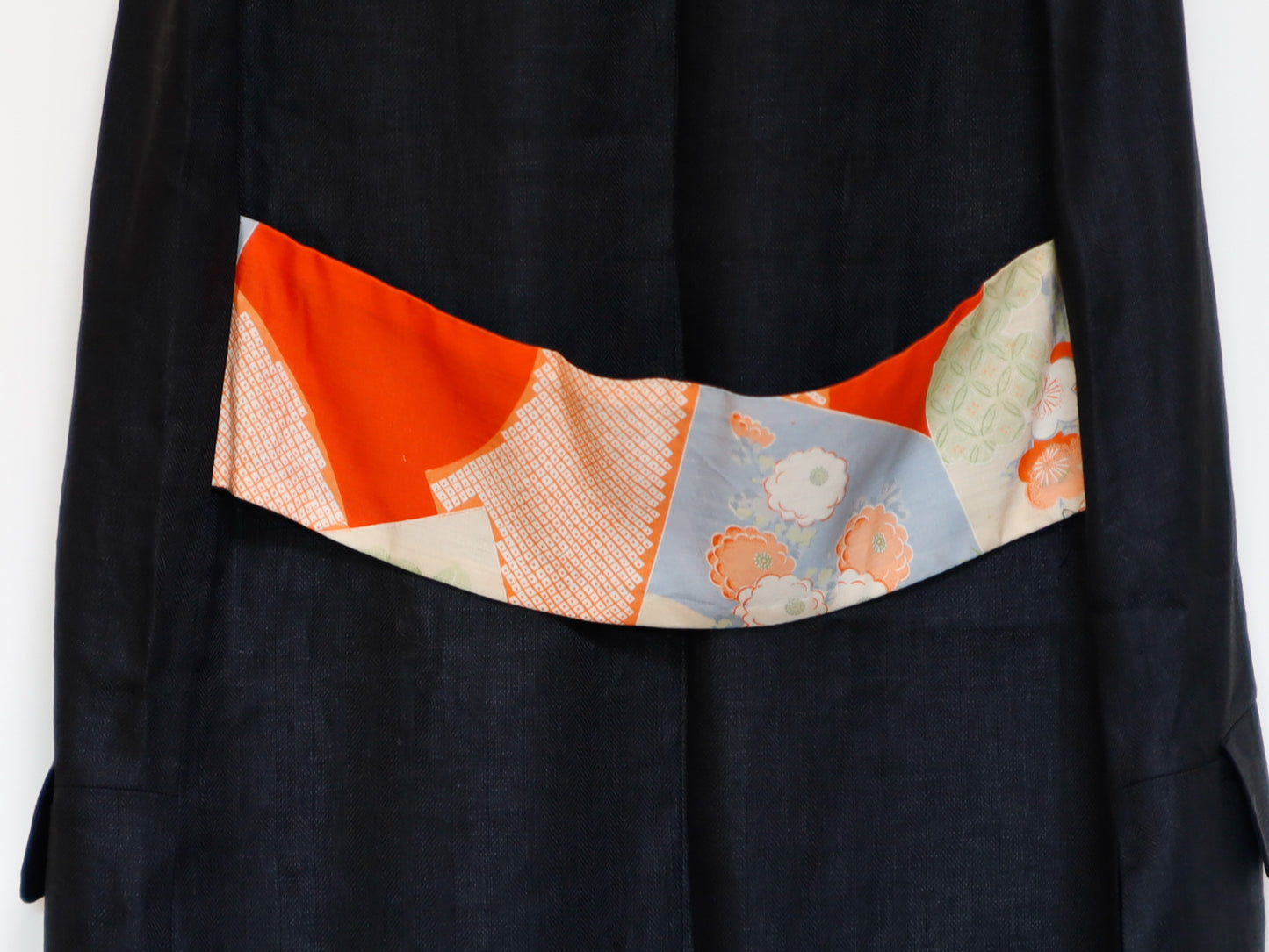 <V01-024> KIMONO Gilet Black