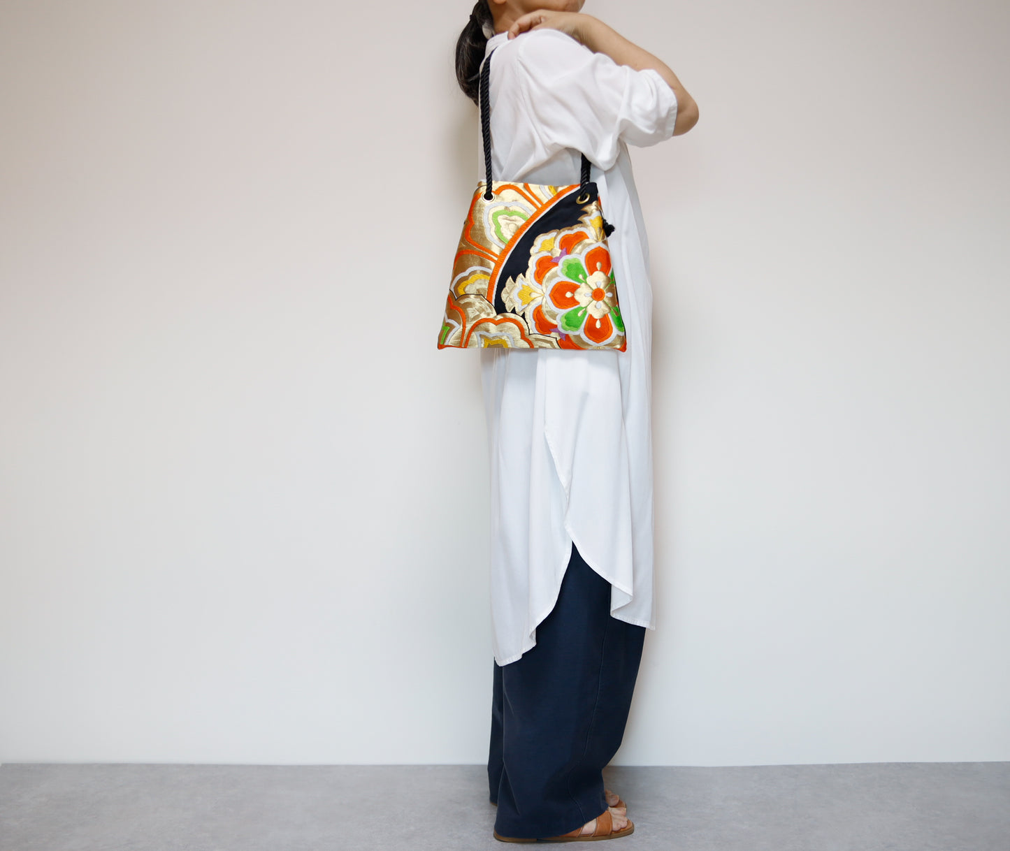 <B06K-038>  FUJIYAMA Bag  -KIMONO BLACK