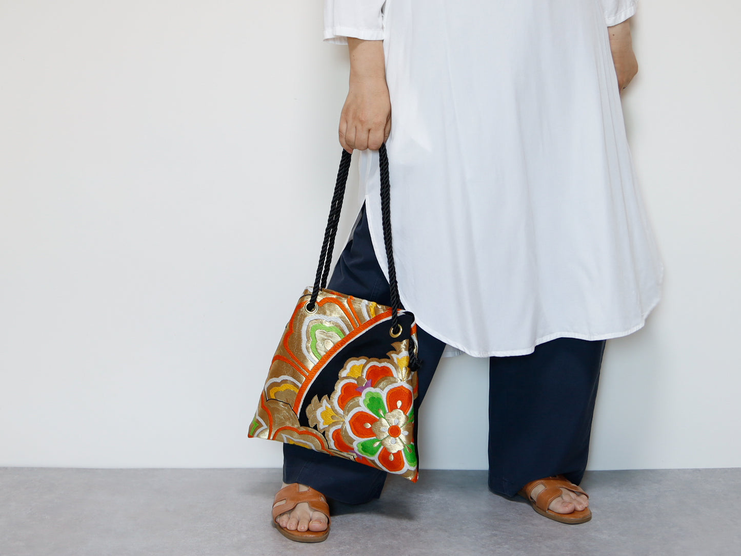 <B06K-038>  FUJIYAMA Bag  -KIMONO BLACK