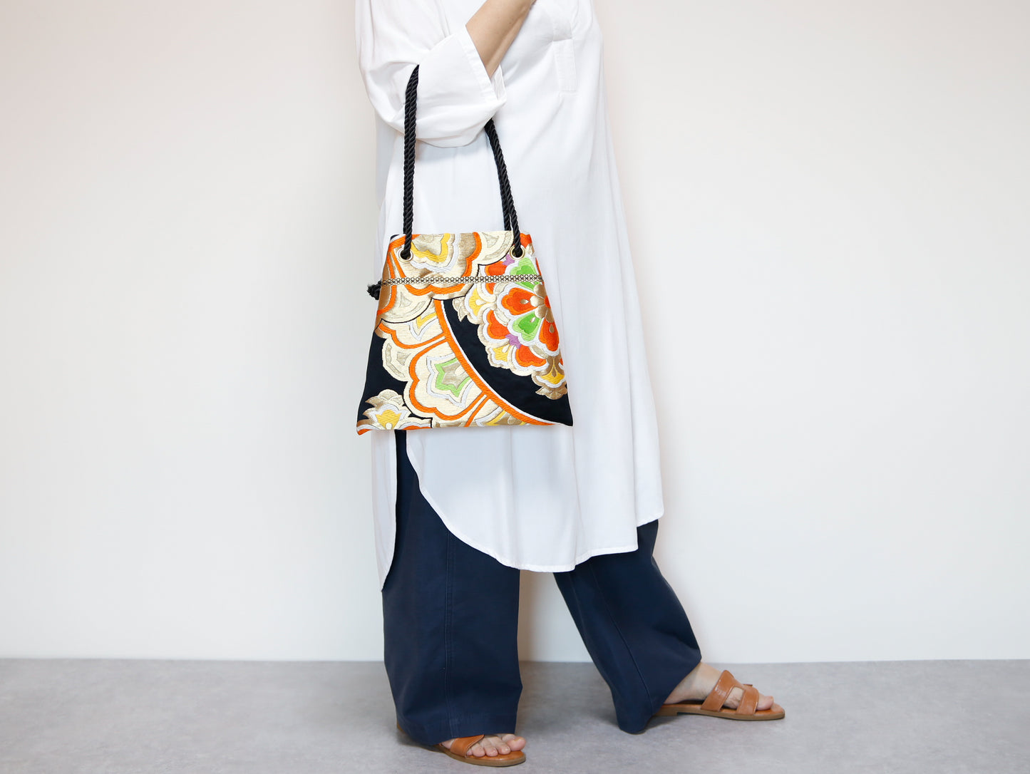 <B06K-038>  FUJIYAMA Bag  -KIMONO BLACK
