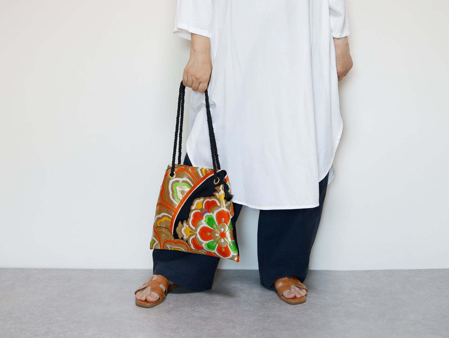 <B06K-038>  FUJIYAMA Bag  -KIMONO BLACK