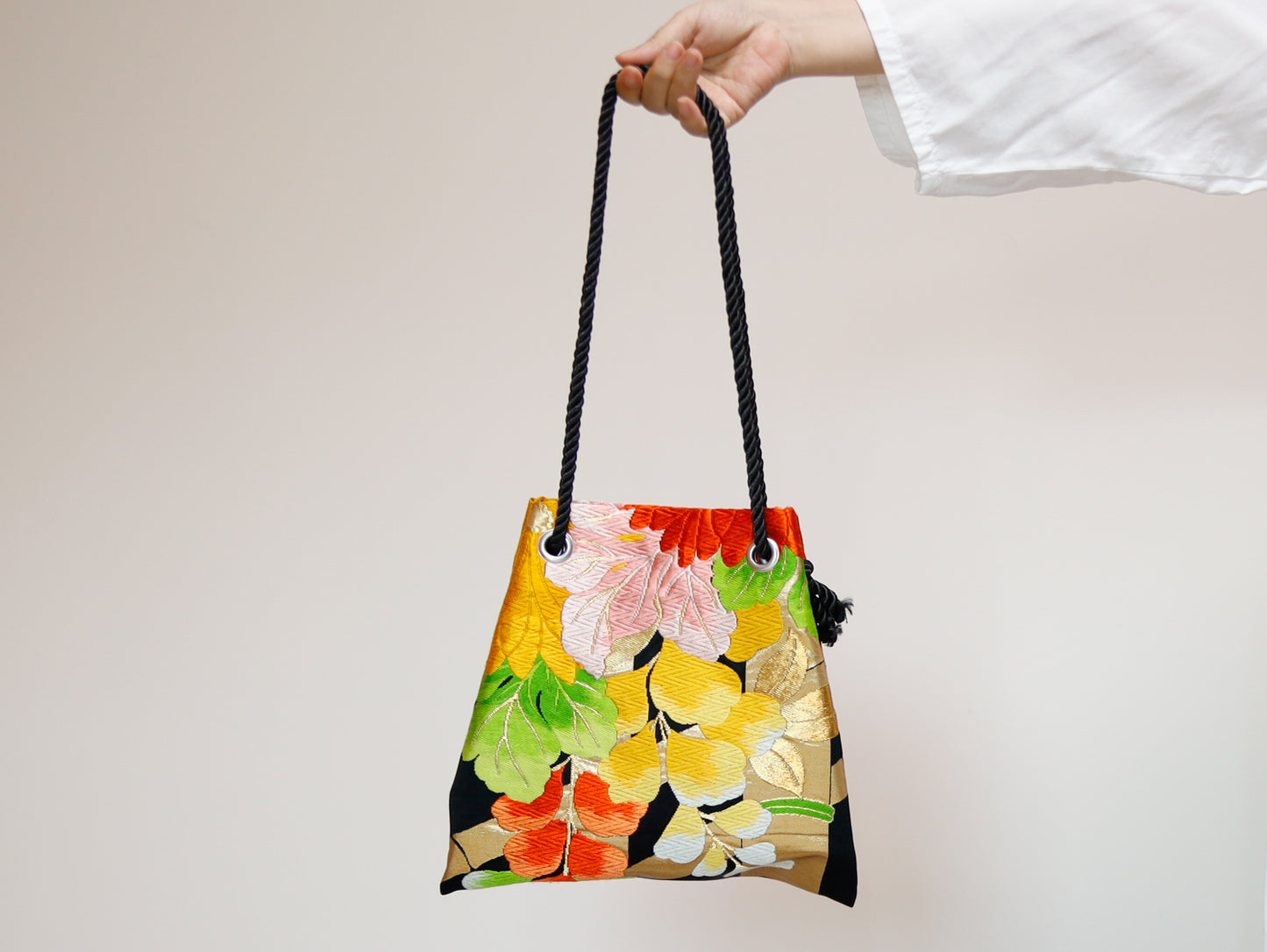 <B06K-036>  FUJIYAMA Bag  -KIMONO BLACK