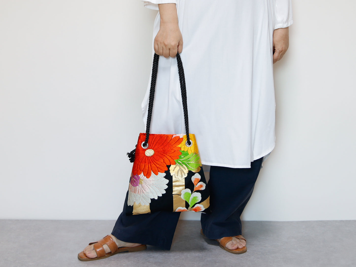 <B06K-036>  FUJIYAMA Bag  -KIMONO BLACK