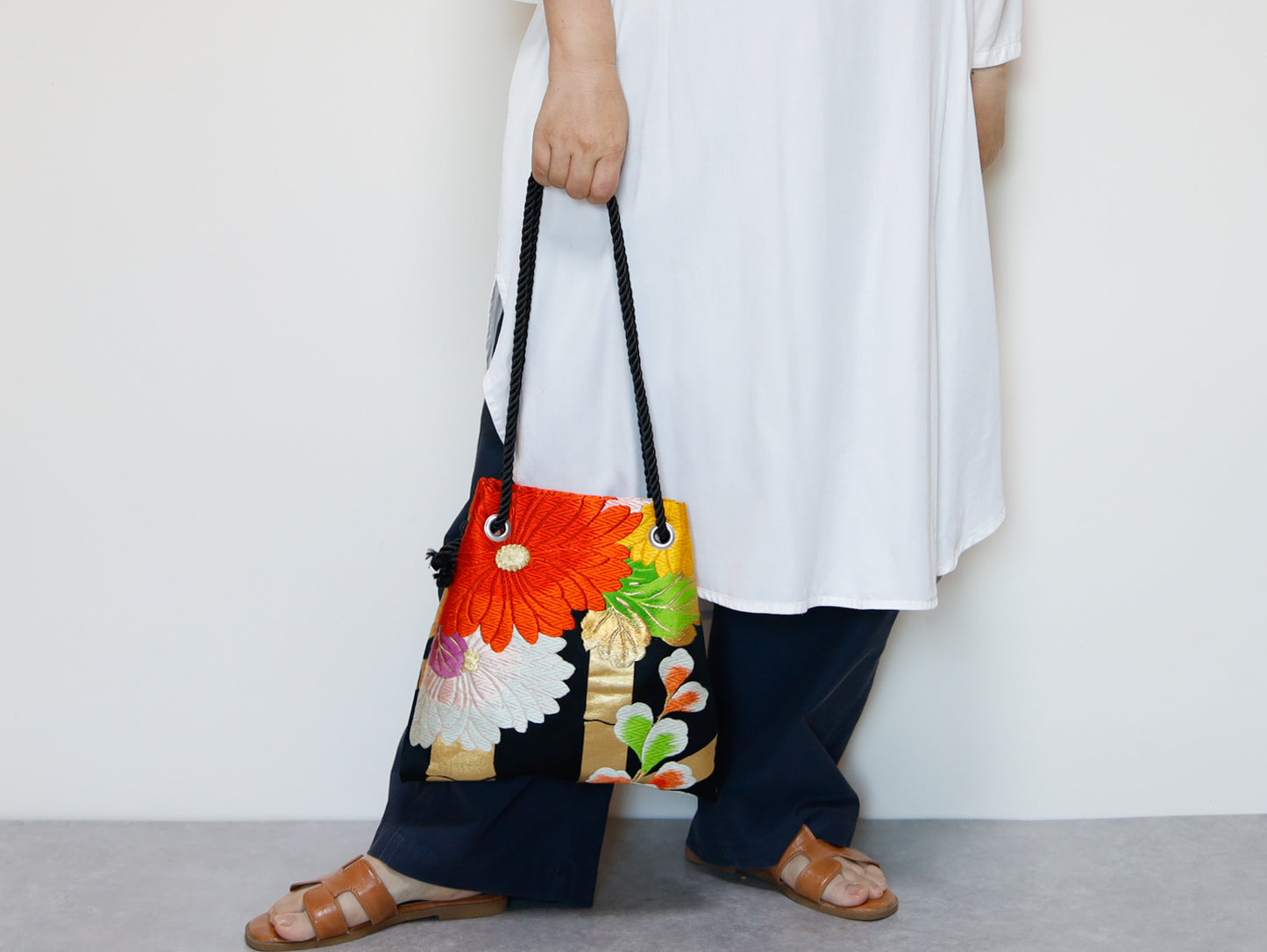 <B06K-036>  FUJIYAMA Bag  -KIMONO BLACK
