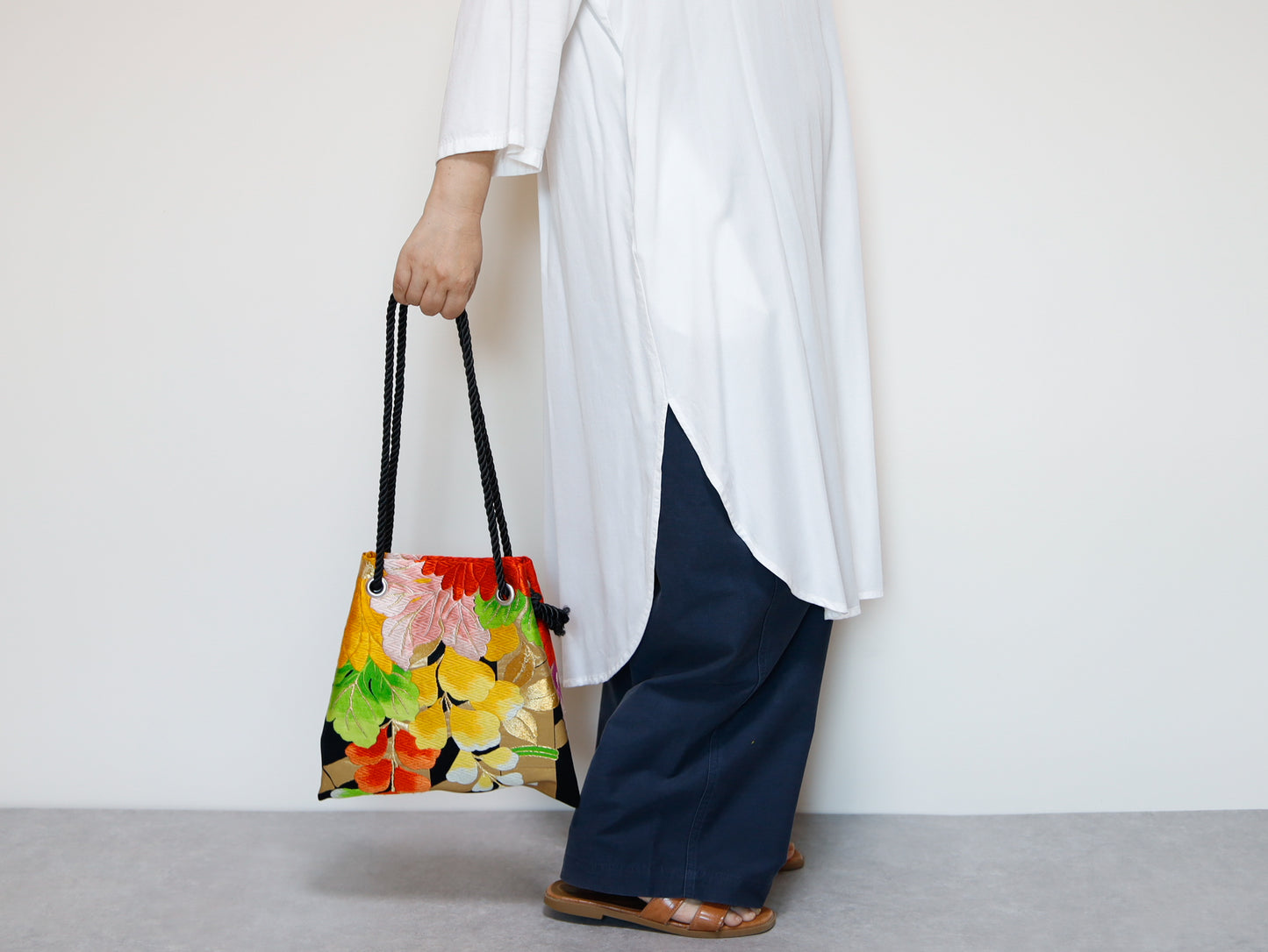 <B06K-036>  FUJIYAMA Bag  -KIMONO BLACK