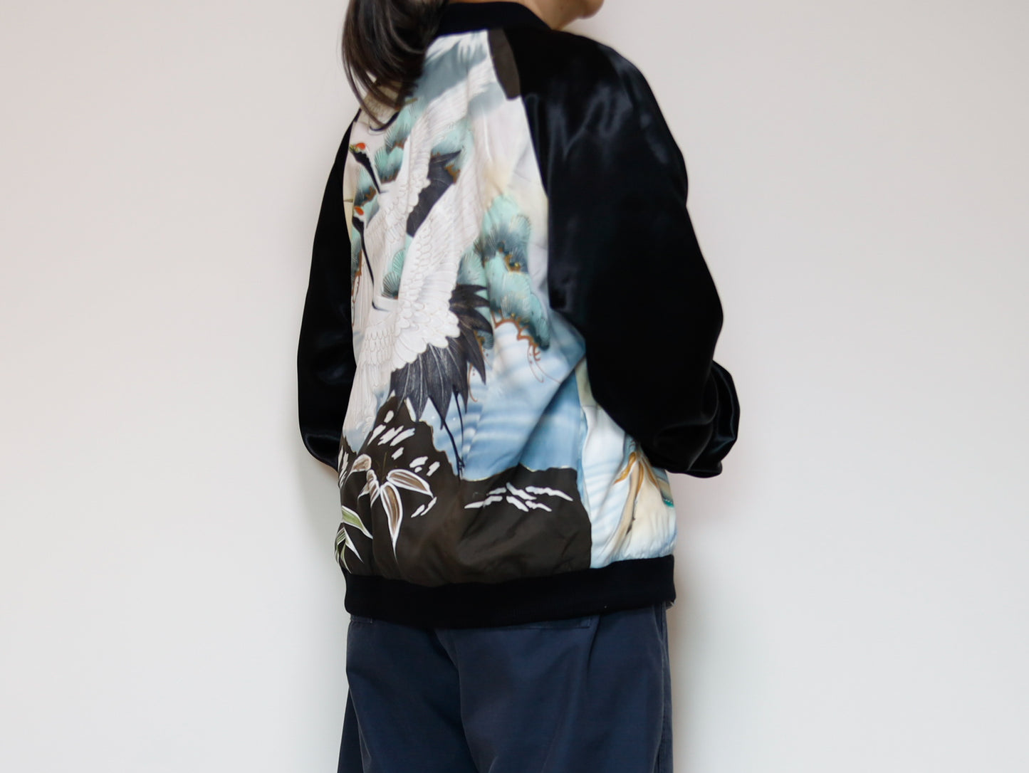 <J09-030> KIMONO BOMBER Jacket  -Mens M  Ladys XL