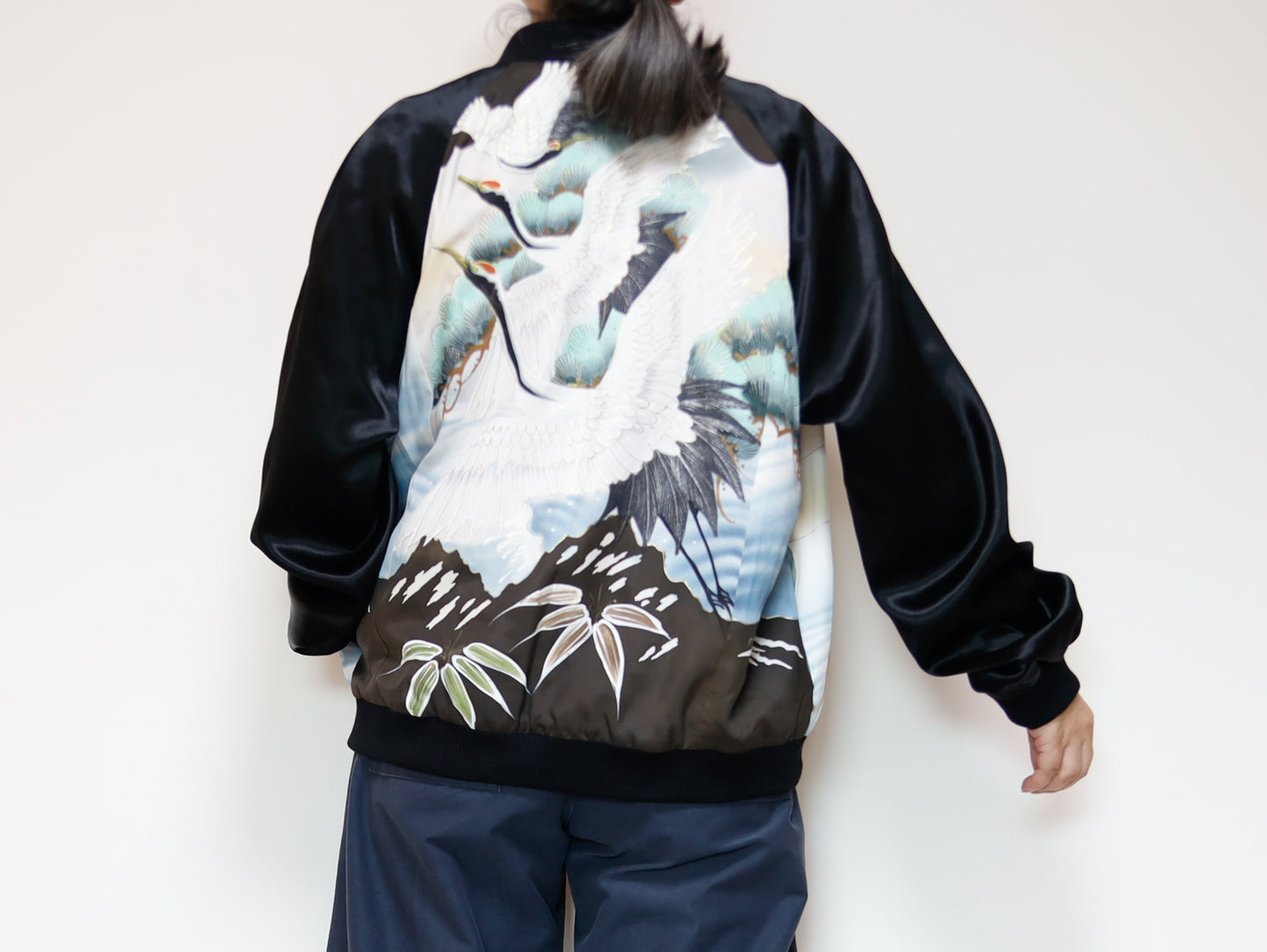 <J09-030> KIMONO BOMBER Jacket  -Mens M  Ladys XL
