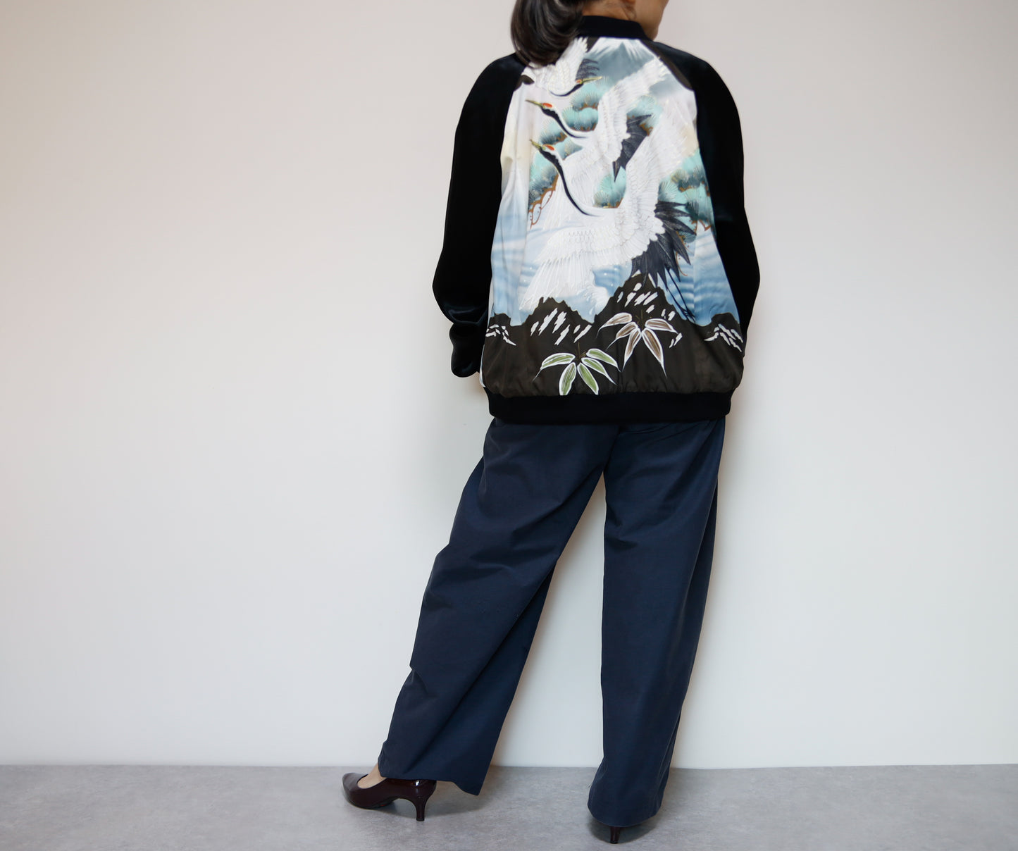 <J09-030> KIMONO BOMBER Jacket  -Mens M  Ladys XL