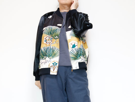 <J09-031> KIMONO BOMBER Jacket Size L