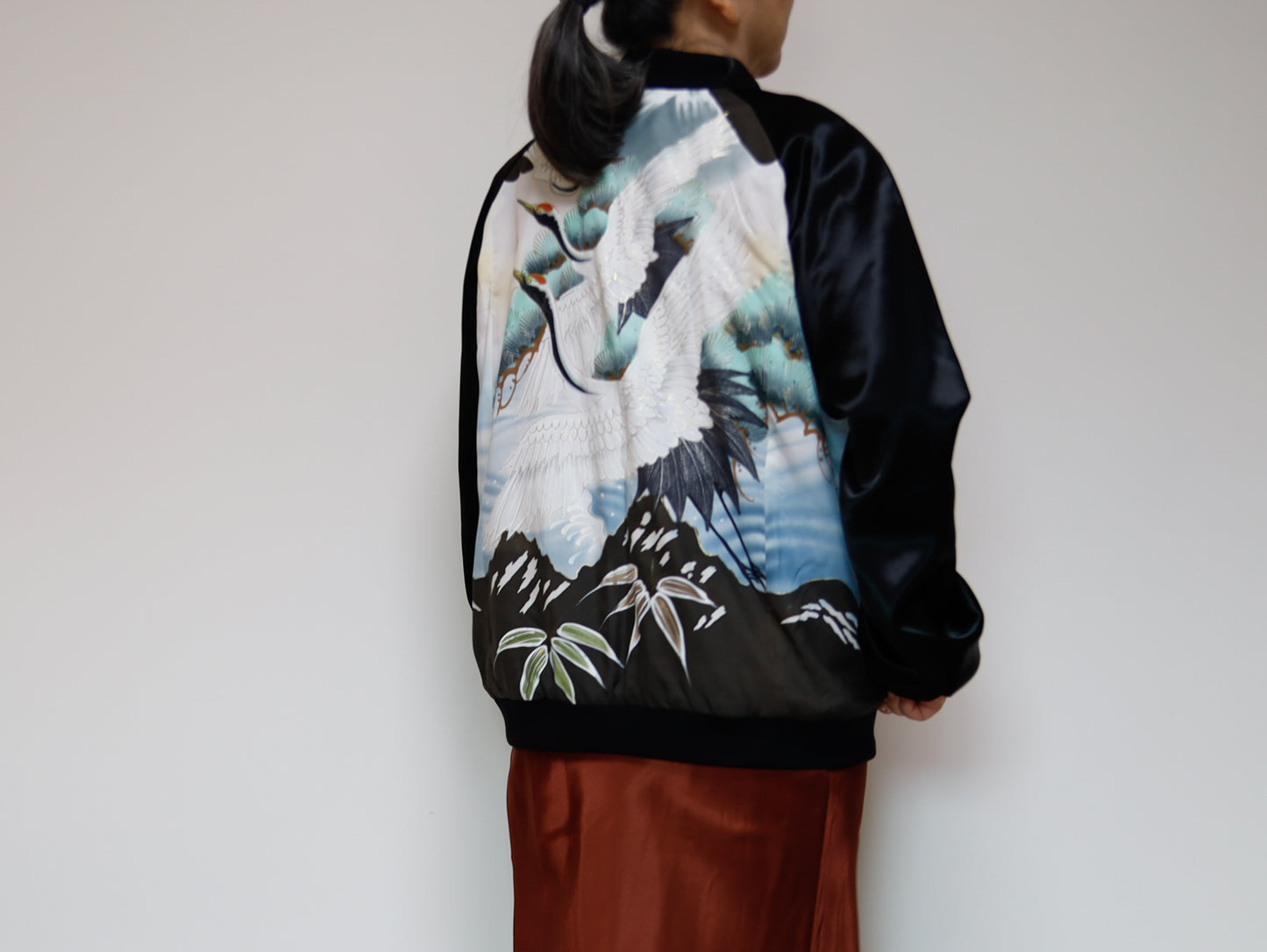<J09-030> KIMONO BOMBER Jacket  -Mens M  Ladys XL