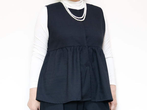 <V02NR> PEPLUM VEST