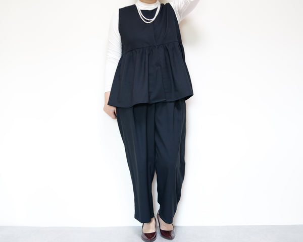 <V02NR> PEPLUM VEST