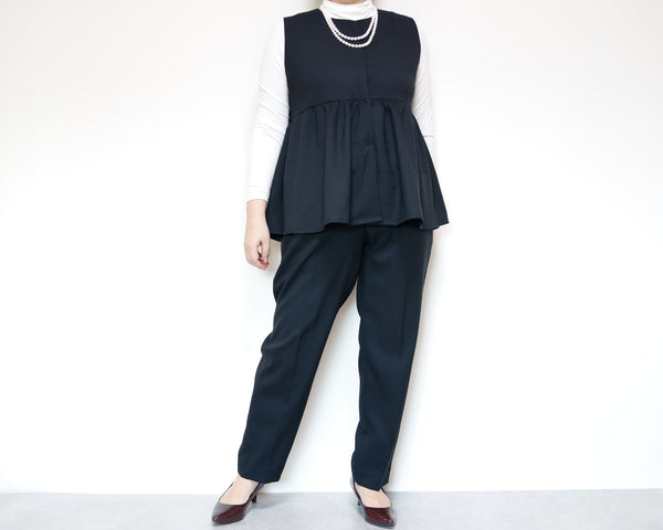 <V02NR> PEPLUM VEST