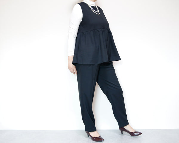 <V02NR> PEPLUM VEST