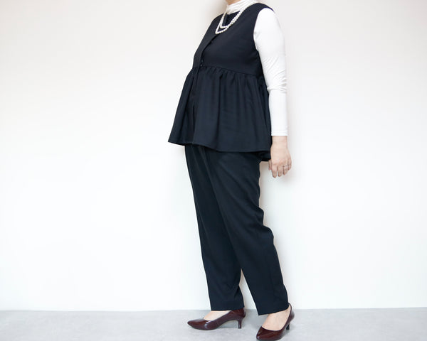 <V02NR> PEPLUM VEST