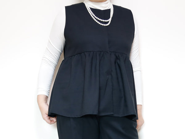 <V02NR> PEPLUM VEST