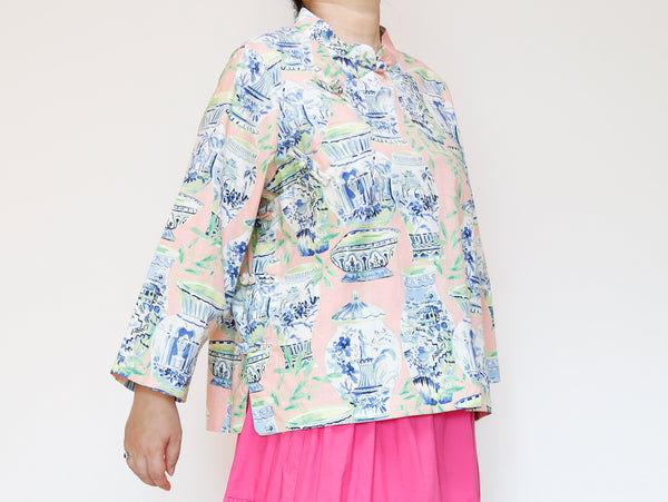 <T27PV> CHINOISERIE Blouse PINK CHINA