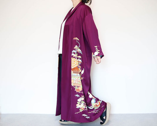 <J14-013> KIMONO Long COAT
