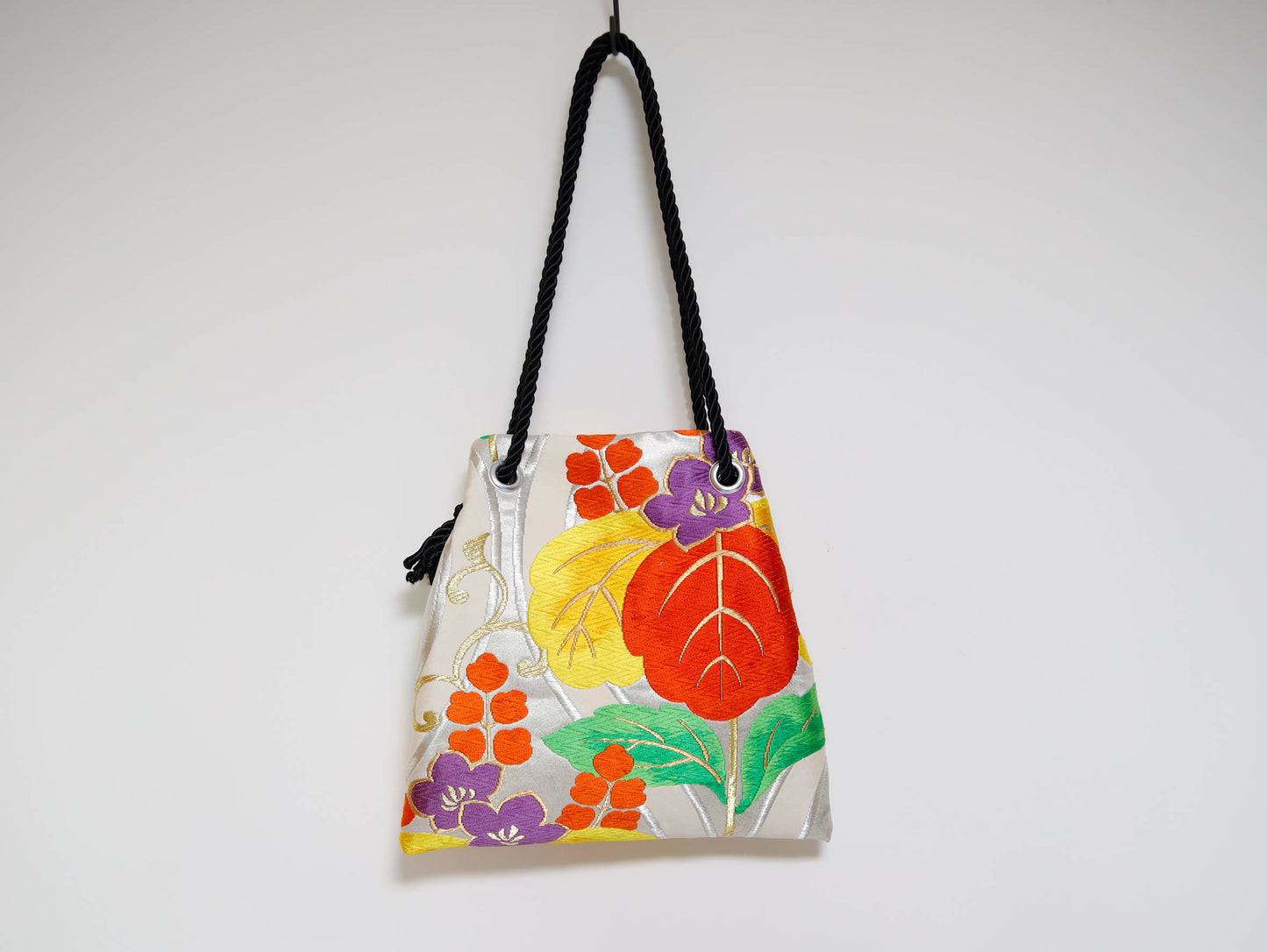 <B06K-035>  FUJIYAMA Bag  -KIMONO WHITE