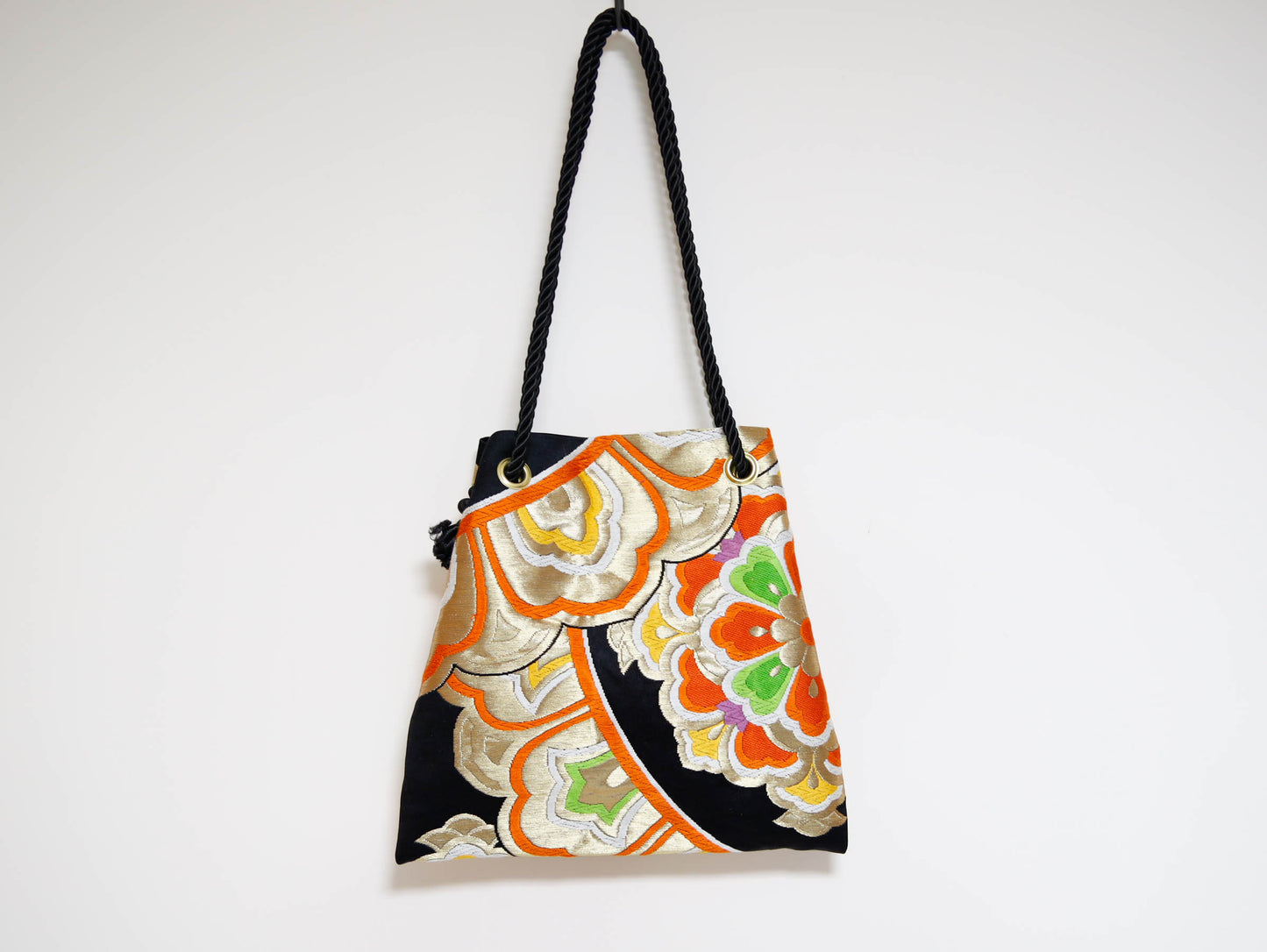 <B06K-038>  FUJIYAMA Bag  -KIMONO BLACK