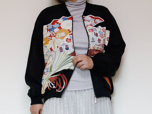 <J09-020> KIMONO BOMBER Jacket