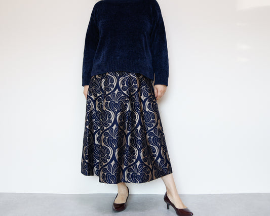<S17CG80>COVENT GARDEN WOVEN Skirt  -Length 80cm