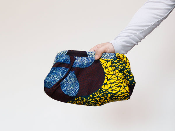 <B10J-003> AFRICAN PRINT CLUTCH BAG