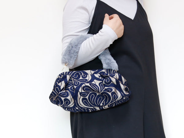 <B10CG> COVENT GAEDEN GRAY CLUTCH BAG