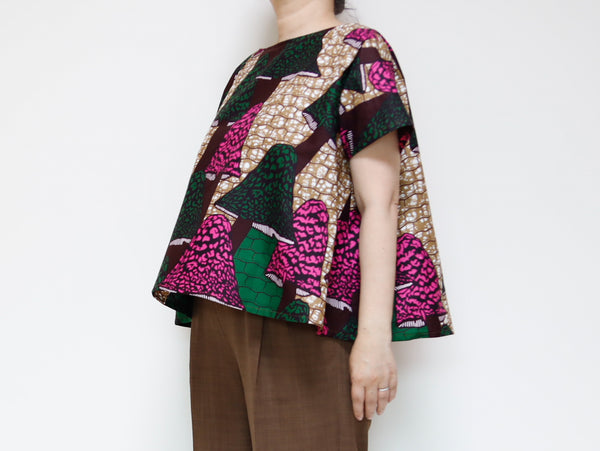 <T20-007>  AFRICAN PRINT Top