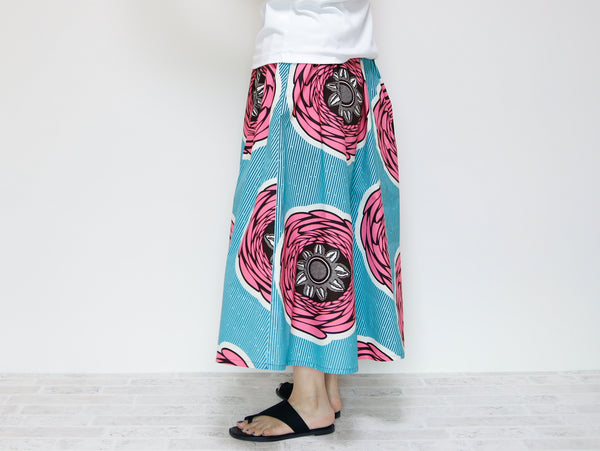 <S35-011>  AFRICAN PRINT Skirt