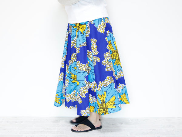 <S35-013>  AFRICAN PRINT Skirt