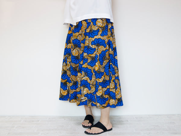 <S35-019>  AFRICAN PRINT Skirt