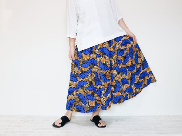 <S35-019>  AFRICAN PRINT Skirt