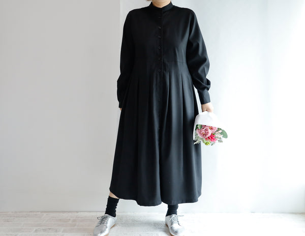 <D20NR>  LONG SHIRT DRESS LINEN