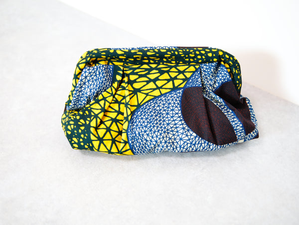 <B10J-003> AFRICAN PRINT CLUTCH BAG