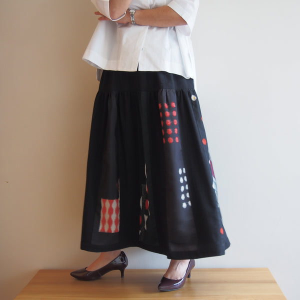 <RS17S14-002> Patch-worked Skirt -LONG