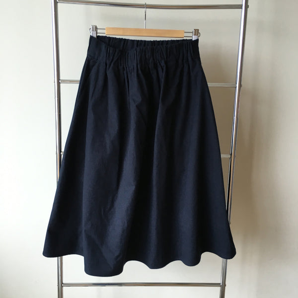 [RS15B01-001> Simple Skirt Navy