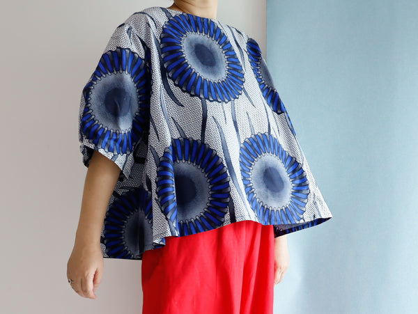 <RS21T20-001>  AFRICAN PRINT Top