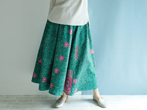 <RS21S35-002>  AFRICAN PRINT Skirt