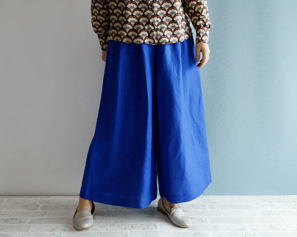 <P14RB-RS20>LINEN/RAYON GAUCHO