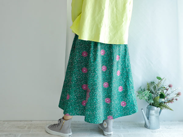 <RS21S35-002>  AFRICAN PRINT Skirt