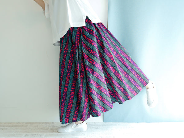 <S33-RS21-002>  AFRICAN PRINT Skirt