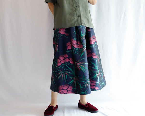 <RS20S17B80> KABUKI WOVEN Skirt  -Length 80cm